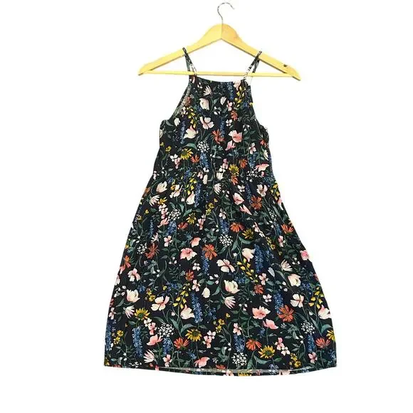Old Navy Girls’ Floral Sundress Size XL (14) Sleeveless Halter Fit & Flare - Picture 3 of 3